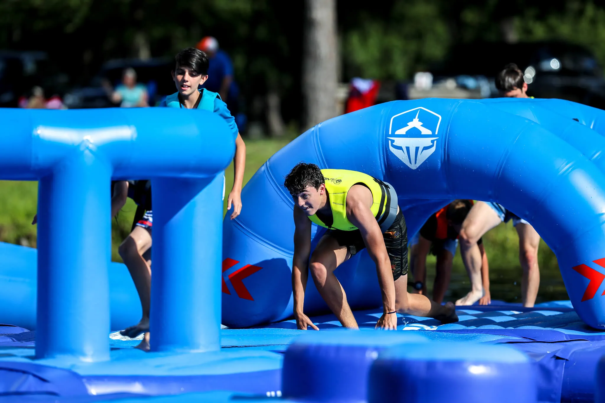 Guests enjoying Happy Hour at Charleston Aqua Park