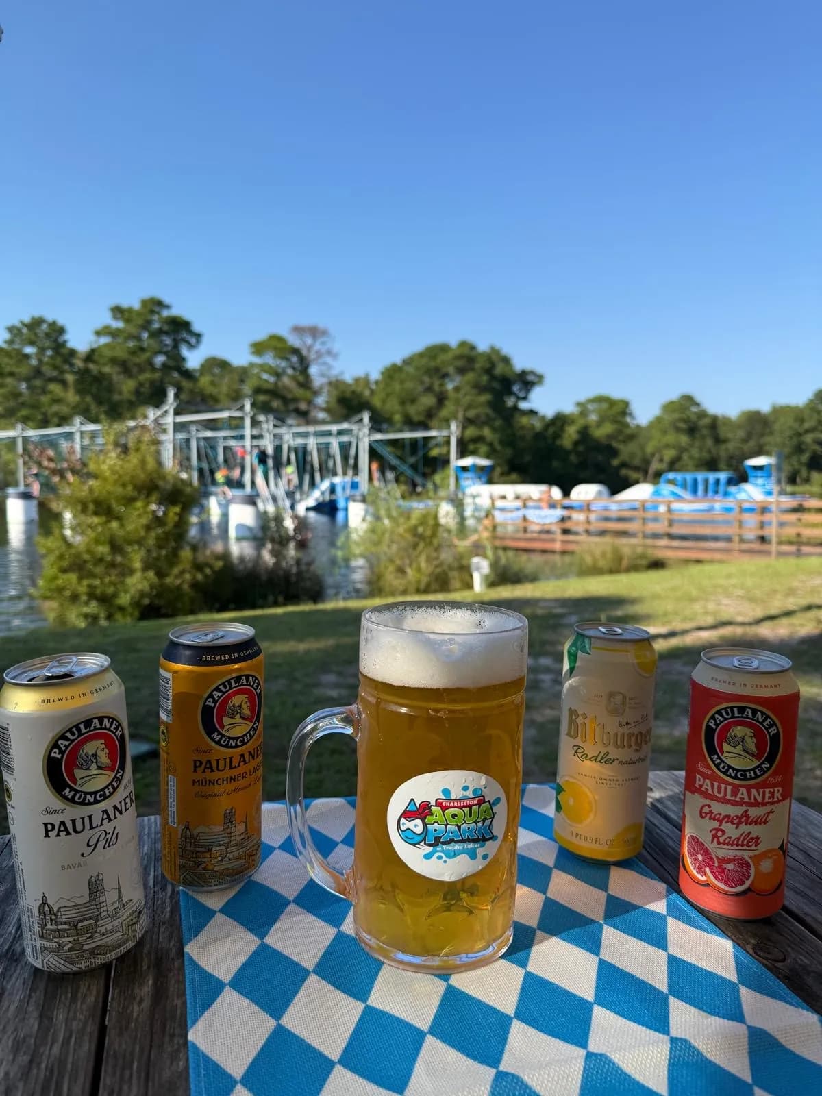 Oktoberfest celebration at Charleston Aqua Park Trophy Lakes Johns Island